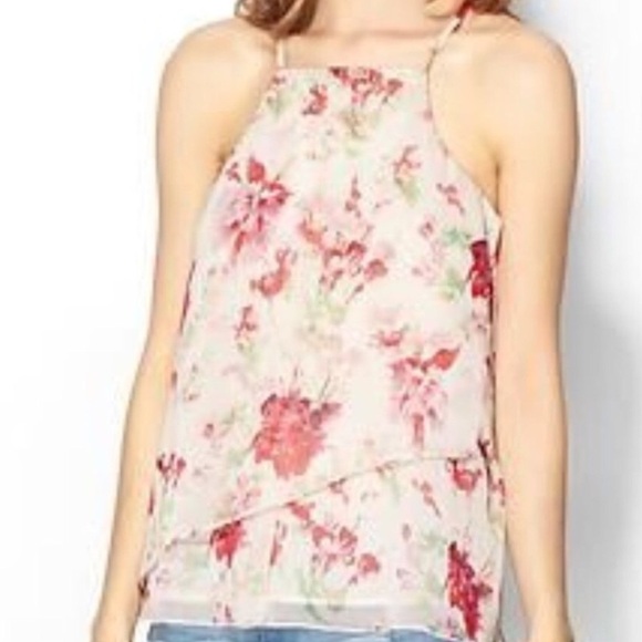 Piperlime Floral Racerback Layered Tank top - Picture 1 of 5